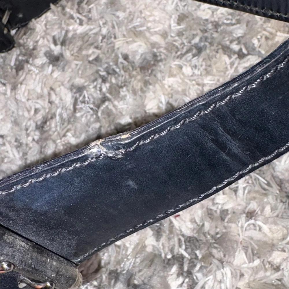 Fendi Black FF Monogram Saddle Bag - Picture 8 of 16